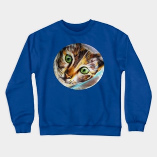 Beautiful Calico Cat Crewneck Sweatshirt